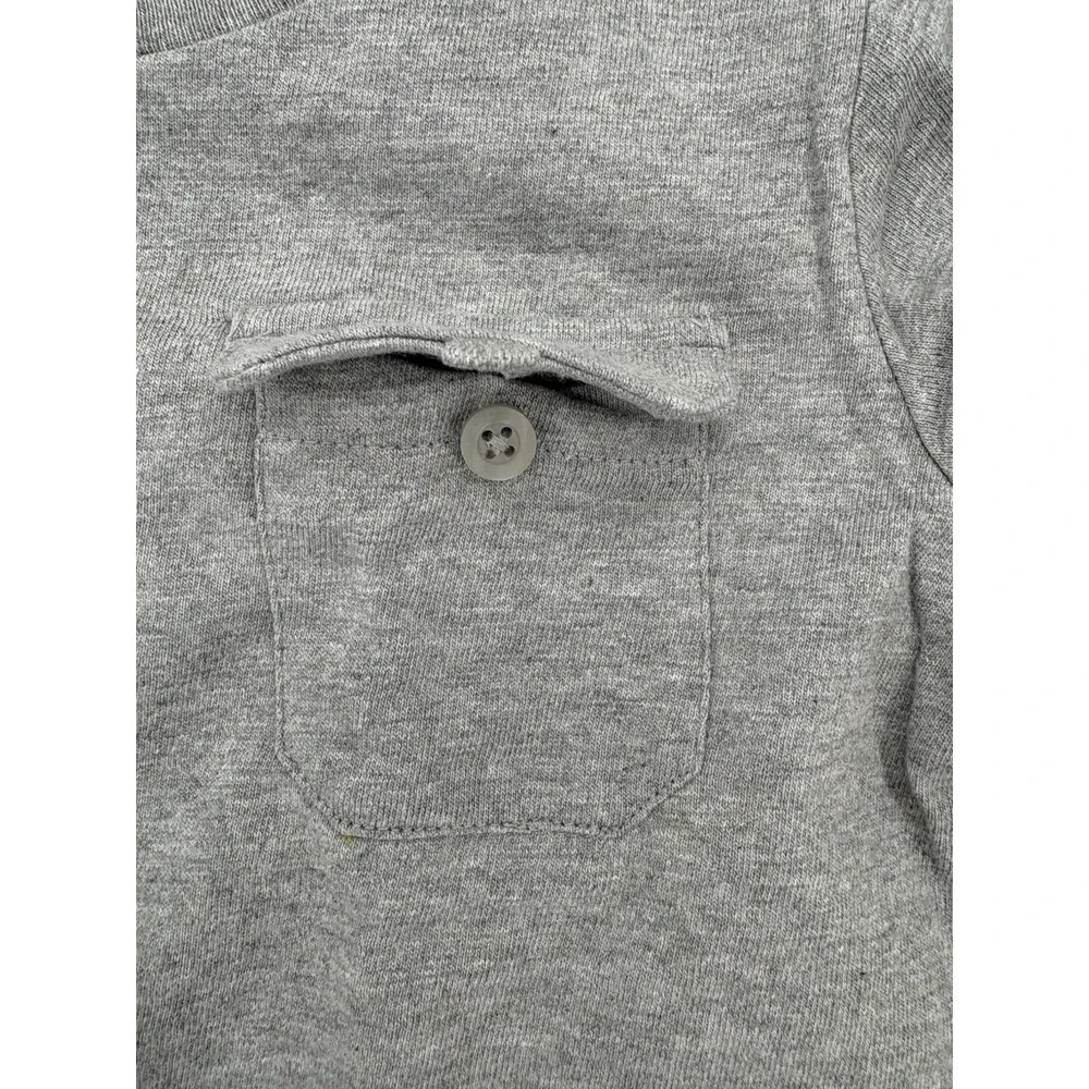 Gymboree Short Sleeve Pocket Grey Top Kids Size 2 T